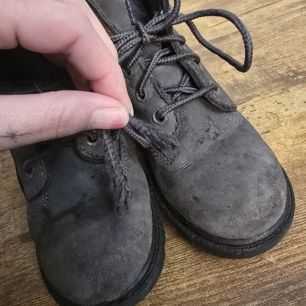 Timberland Toddlers Size 10 Gray Boots A6298